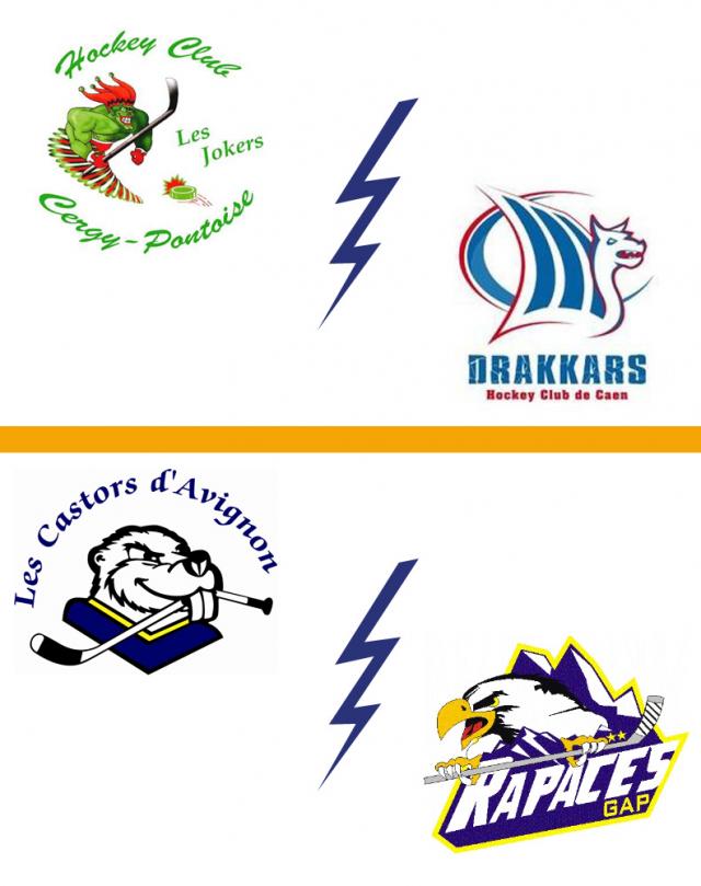 Photo hockey D1 : Cergy - Caen à Garges - Division 1