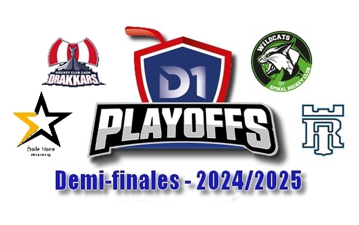 Photo hockey D1 : Play Offs - DEMI - Résultats M3 et M4 - 09 et 10 avril 2025 - Division 1