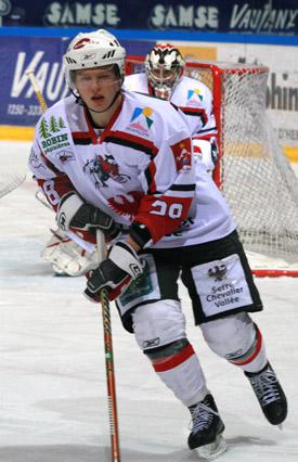Photo hockey Damien Raux à Grenoble - Ligue Magnus : Grenoble  (Les Brûleurs de Loups)