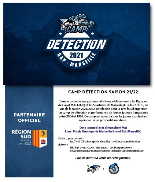 Photo hockey Gap et Marseille : Camp de détection - Hockey Mineur