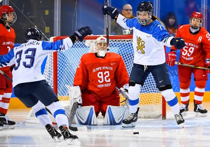 Photo hockey JO Fem : La Finlande bronzée - Jeux olympiques Photo hockey JO Fem : La Finlande bronzée - Jeux olympiques