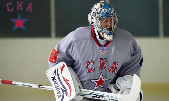 Photo hockey KHL : Nabokov à l