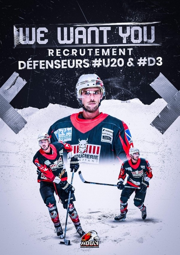 Photo hockey La Roche défenseurs U20 / D3 - Division 3 : La Roche-sur-Yon (Les Aigles)