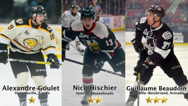 Photo hockey LHJMQ - Les trois étoiles de la semaine - LHJMQ - Ligue de Hockey Junior Majeur du Québec