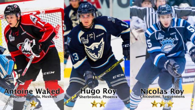 Photo hockey LHJMQ - Les trois étoiles de la semaine - LHJMQ - Ligue de Hockey Junior Majeur du Québec