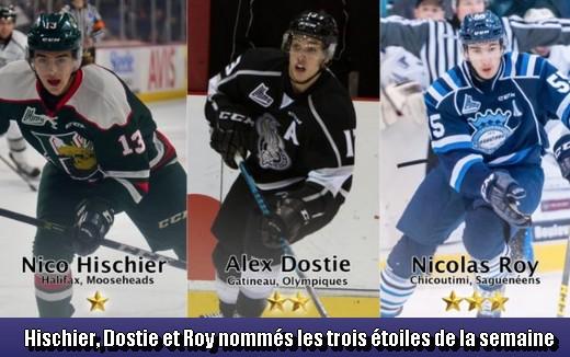 Photo hockey LHJMQ - Les trois étoiles de la semaine - LHJMQ - Ligue de Hockey Junior Majeur du Québec