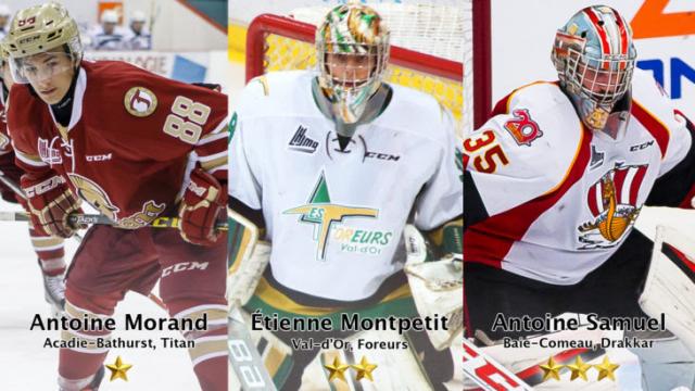 Photo hockey LHJMQ - Les trois étoiles de la semaine - LHJMQ - Ligue de Hockey Junior Majeur du Québec