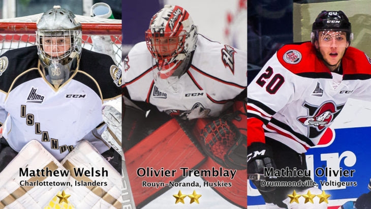 Photo hockey LHJMQ - Les trois étoiles de la semaine - LHJMQ - Ligue de Hockey Junior Majeur du Québec
