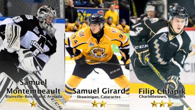 Photo hockey LHJMQ - Les trois étoiles de septembre et octobre - LHJMQ - Ligue de Hockey Junior Majeur du Québec