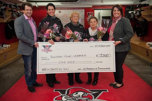 Photo hockey LHJMQ : Les Voltigeurs en rose - LHJMQ - Ligue de Hockey Junior Majeur du Québec