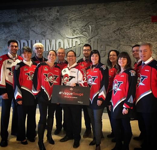 Photo hockey LHJMQ : Les Voltigeurs lancent leur campagne #VagueRouge - LHJMQ - Ligue de Hockey Junior Majeur du Québec