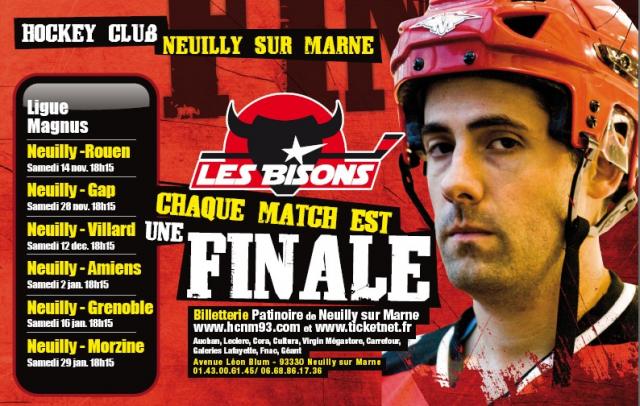 Photo hockey LM : Une arrivée à Neuilly - Ligue Magnus : Neuilly/Marne (Les Bisons) Photo hockey LM : Une arrivée à Neuilly - Ligue Magnus : Neuilly/Marne (Les Bisons)