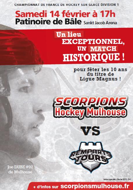 Photo hockey Mulhouse à Bâle contre Tours - Division 1 : Mulhouse (Les Scorpions)