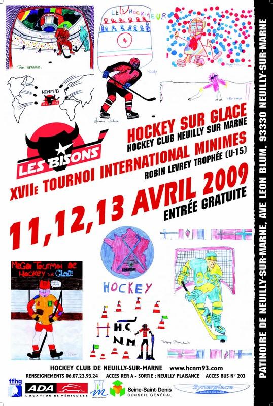 Photo hockey Neuilly : 17ème Tournoi Int. minimes - Hockey Mineur : Neuilly/Marne (Les Bisons)