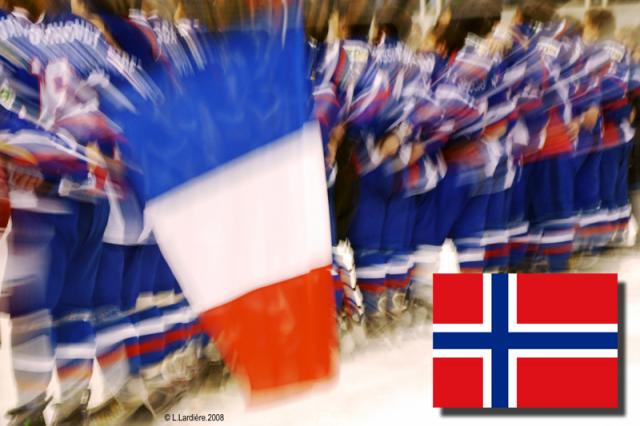 Photo hockey Norvège-France : Deux minutes qui font mal - Equipes de France