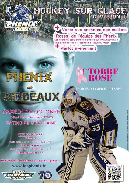 Photo hockey Octobre Rose chez les Phénix - Division 1 : Reims* (Les Phénix)