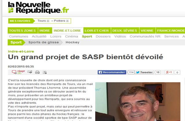 Photo hockey Une SASP à Tours ?  - Division 1 : Tours  (Les Remparts)