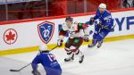 Photo hockey match France - Lettonie le 11/11/2017