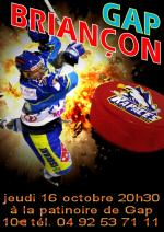 Photo hockey match Gap  - Briançon  le 16/10/2008