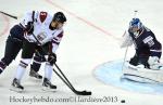 Photo hockey match Lettonie - United States of America le 05/05/2013