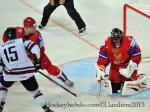 Photo hockey match Russia - Lettonie le 04/05/2013