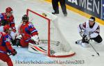 Photo hockey match Russia - Lettonie le 04/05/2013