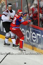 Photo hockey match Russia - Lettonie le 04/05/2013