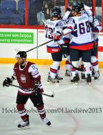 Photo hockey match Slovakia - Lettonie le 09/05/2013
