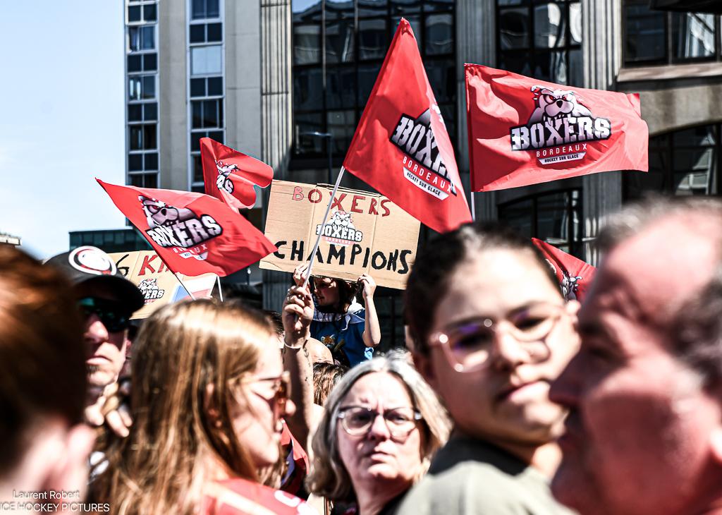 Photo hockey reportage Bordeaux fête ses HEROS !