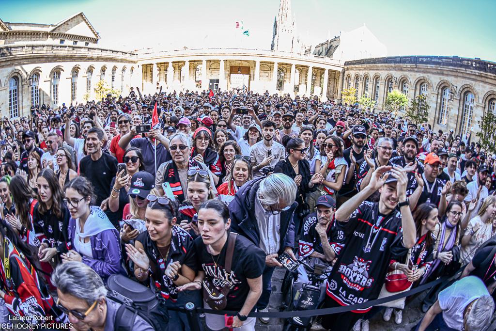 Photo hockey reportage Bordeaux fête ses HEROS !