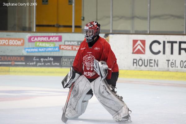 Photo hockey reportage De jeunes gardiens en stage à Rouen