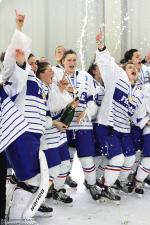 Photo hockey reportage Le sacre des françaises