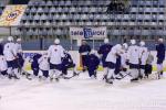 Photo hockey reportage les bleus s'échauffent!