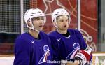 Photo hockey reportage les bleus s'échauffent!