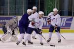 Photo hockey reportage les bleus s'échauffent!