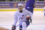Photo hockey reportage les bleus s'échauffent!