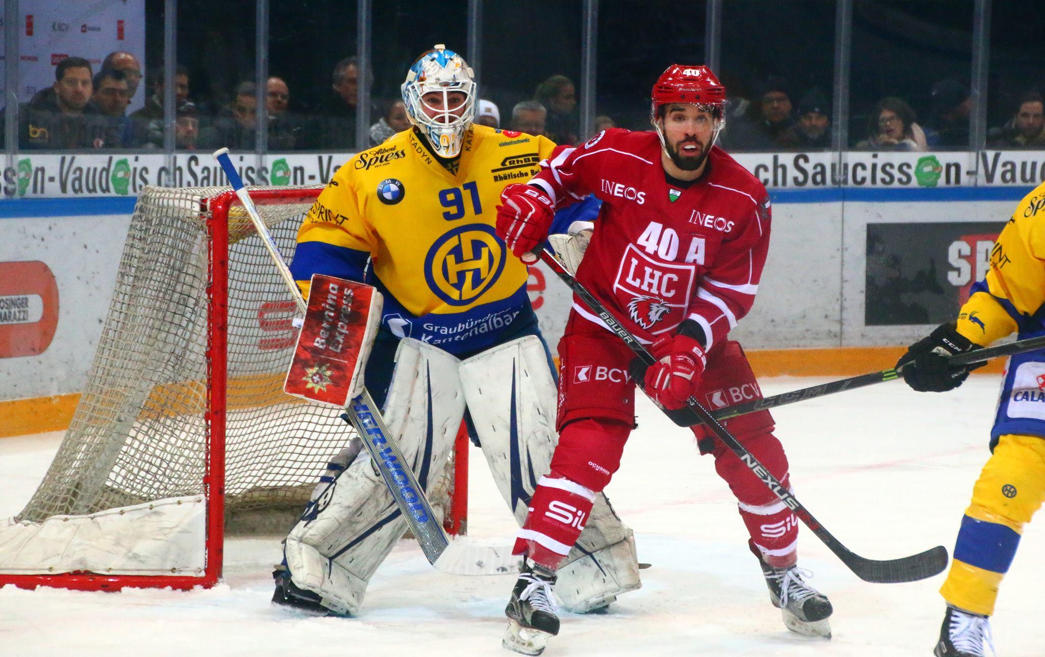 Photo hockey reportage NLA: Davos prend l'avantage après 40'