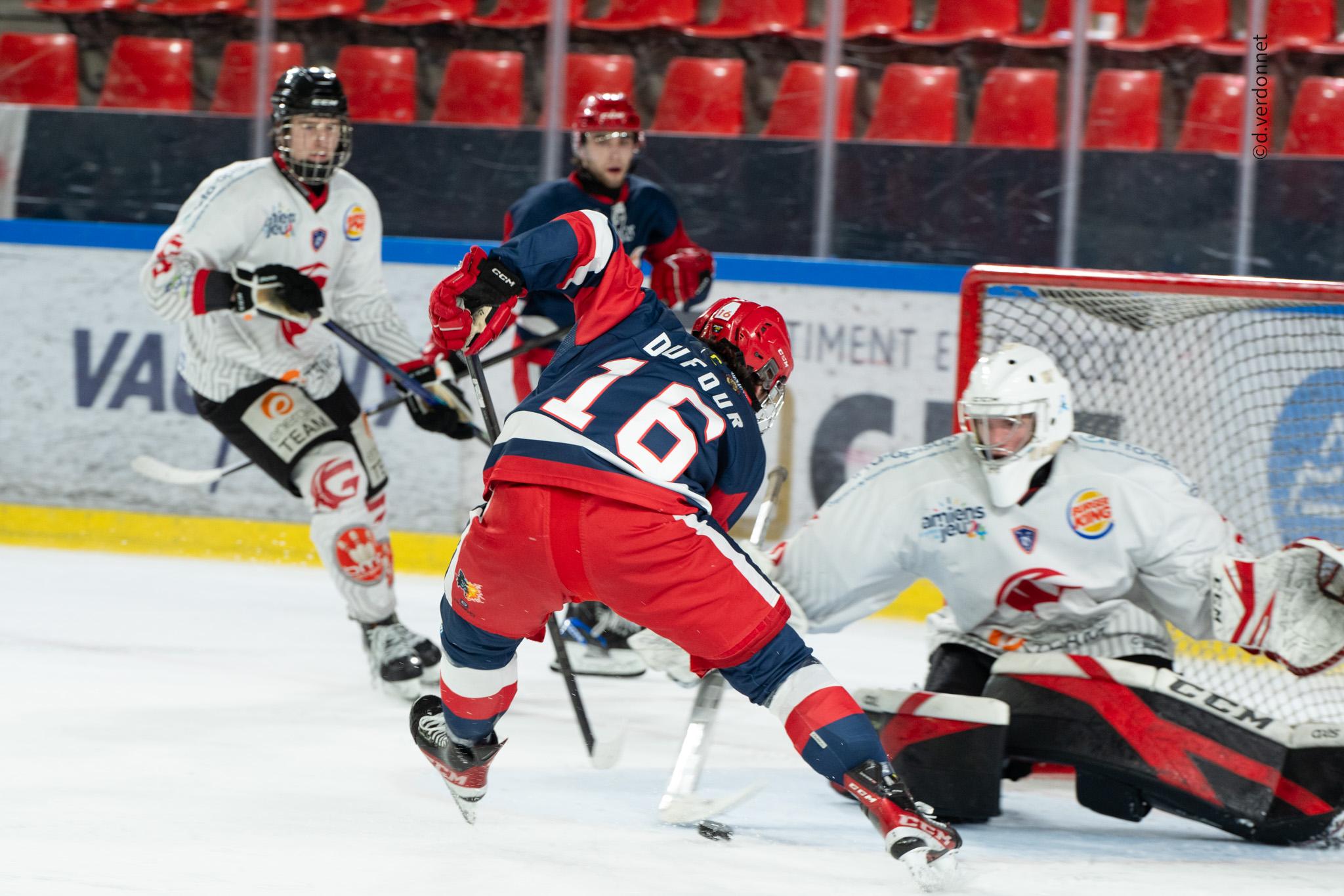 Photo hockey reportage PO U20 1/4 finale : Grenoble s'impose face à Amiens